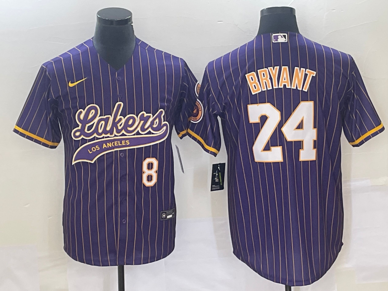 Nike 2023 Men Los Angeles Lakers #24 Bryant purple NBA Jersey->los angeles lakers->NBA Jersey